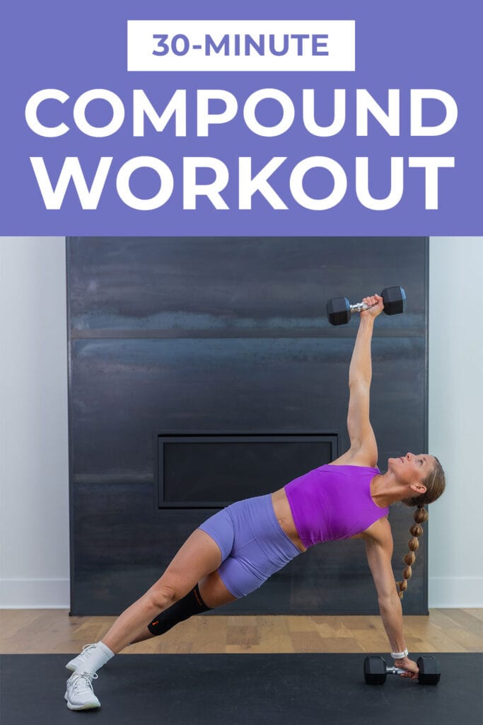 Pin for pinterest - 9 compound exercises with dumbbells