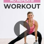 Strength Training At home Workout pin for pinterest