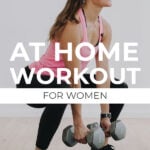 Pin for Pinterest of full body strength workout no repeats