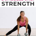 Pin for Pinterest of full body strength workout no repeats